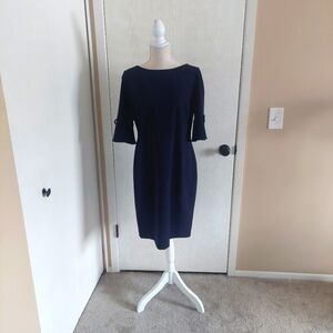 Karl Lagerfeld Navy Blue Dress sz12